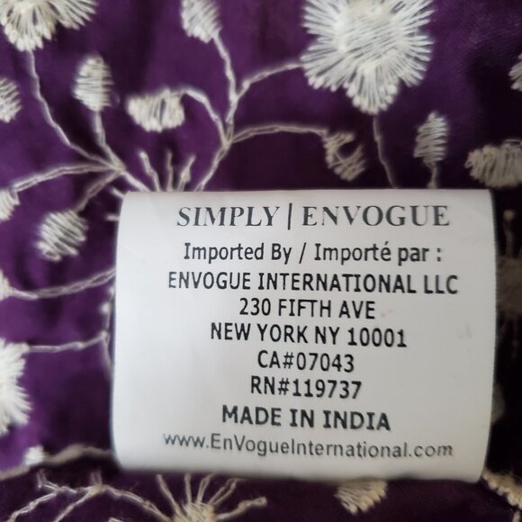 Simply Envogue Embroidered Cotton Apron - Picture 8 of 9